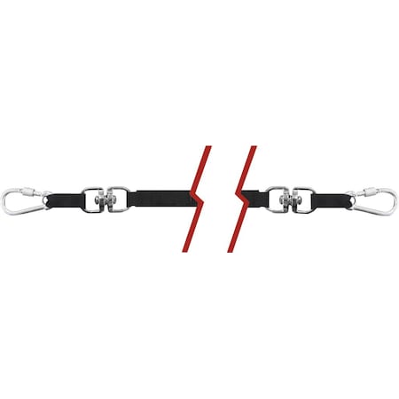 Ega Master CARABINER LANYARD (WITHOUT CLIP) CAP. 3 KG WITH SPINNING PIECE ACO 66116